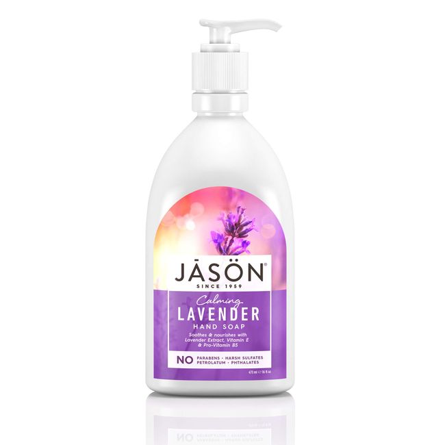 Jason Natural Cosmetics Lavender Liquid Satin Soap, 16 oz