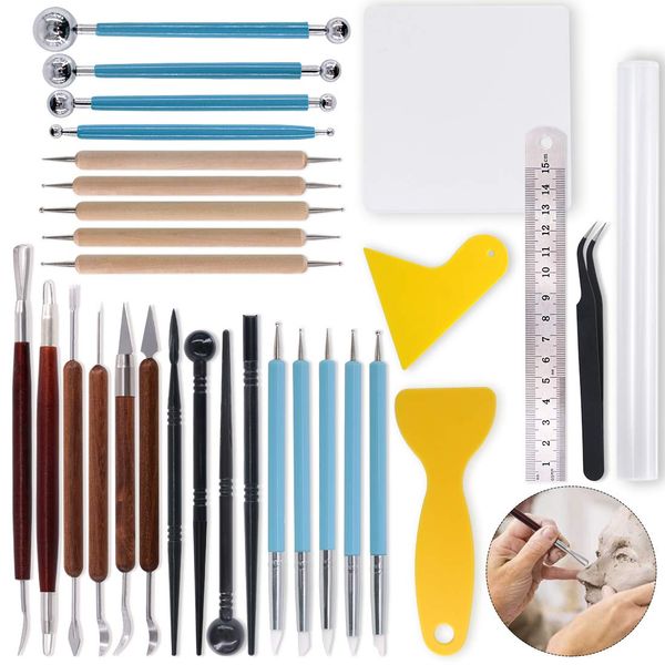 Keadic Modelliermasse, Modelliermasse, Modelliermasse, für Kuchen, Fondant, Dekoration, Nagelkunst, Töpferei, Ton, Handwerk und andere Bastelarbeiten