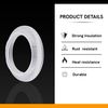 LEDSone E27 Screw Lampshade Lamp Light Shade Collar Ring Adapter retaining Black, White (2 Pack)
