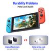 Mcbazel Replacement Metal L/R Lock Buckle Set with Open Tool for NS Switch Joy Con Controller(Not for NS2)