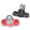 CHEDA Junction Block Power Post Set Insulated Terminal Stud 3/8" Stainless Red & Black