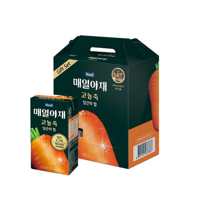 [Gift Set] Daily Vegetable Carrot Power 125ml 24 packs [Guaranteed arrival]