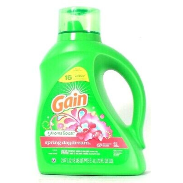 1 Bottle Gain 70 Oz Aroma Boost Spring Daydream 45 Loads Liquid Detergent