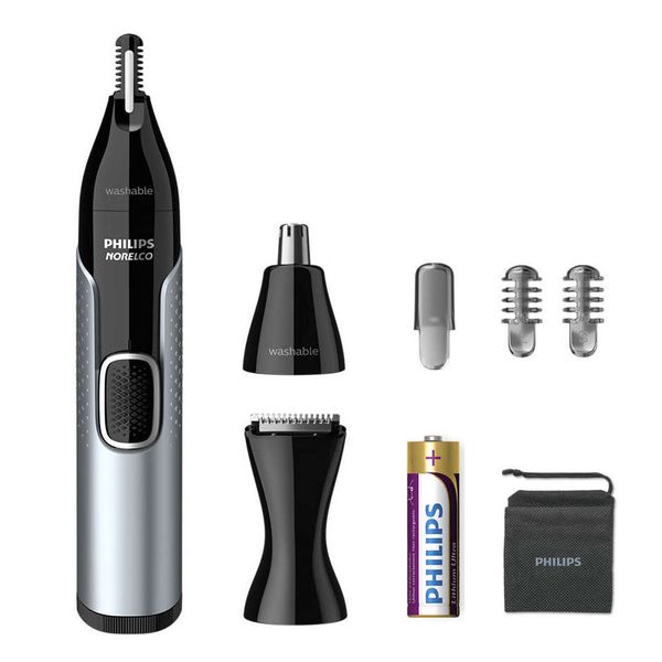 Philips Nose Hair Remover NT5600 Beard Sideburn + Nose Hair Organizer 3 Heads Fully Waterproof