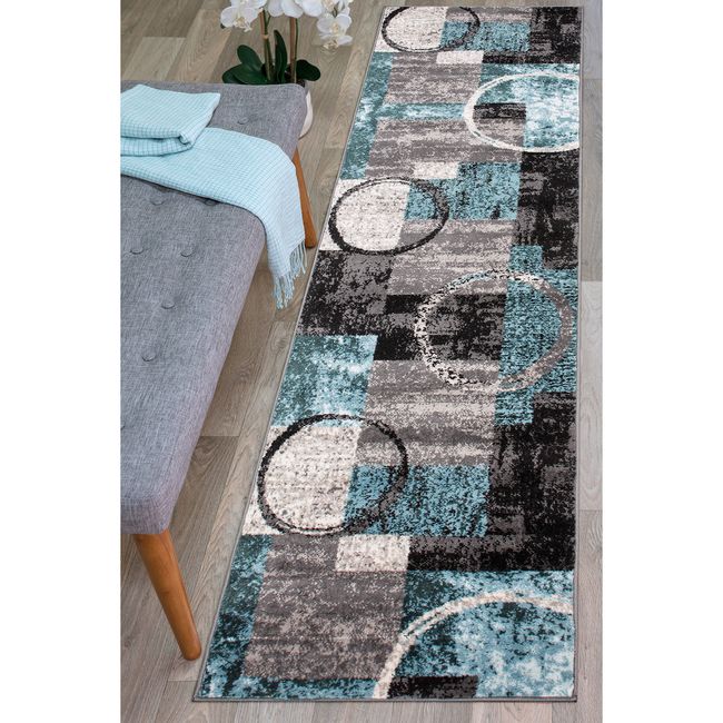 Rugshop Rugs Runners Abstract Circle Carpet Runners Hallway Rug Kitchen Rugs 2x7