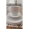 Hotel Collection Fluted Dinnerware 12 Set Service for 4 New Boxed @