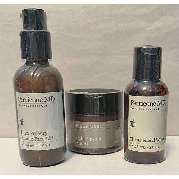 Perricone MD (Set of 3): Cold Plasma Sub-D, High Potency Amine Face Lift, F.Wash