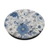 White Blue Floral Pattern PopSockets Adhesive PopGrip