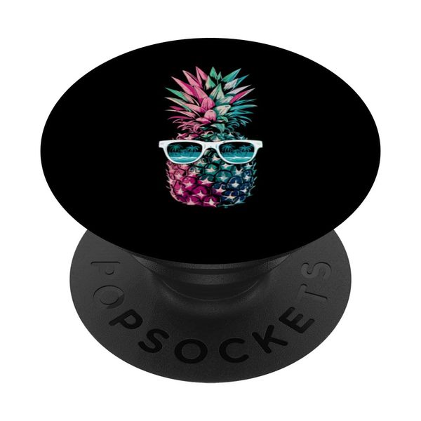 Women Pineapple Sunglasses Beach Summer PopSockets mit austauschbarem PopGrip