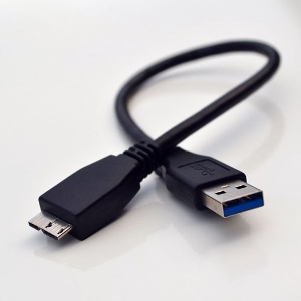 Consoletronic 15cm / 0.5ft Superspeed 3.0 USB Data Cable Lead for - Seagate STDR2000203 Backup Plus 2TB - External Hard Drive