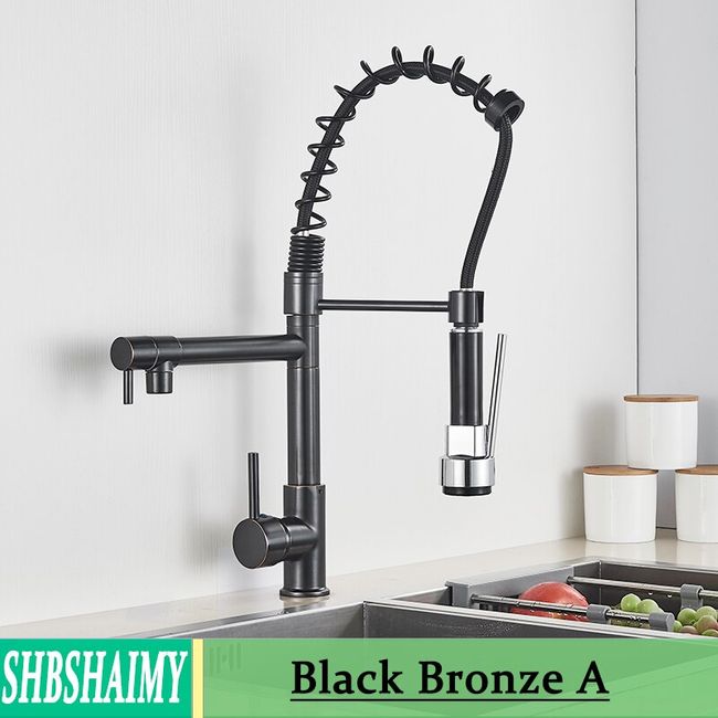 Grey Black Waterfall Sink Kitchen Faucet Hot Cold Mixer Wash Basin Multiple  Water Outlets Rotation Flying Rain Tap Single Hole - AliExpress