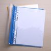 PATIKIL Report Covers, 6 Pcs Plastic Clear Front File Sheet Document Presentation Binder Folder Protector Portfolio for A4 Size Paper Office, Blue