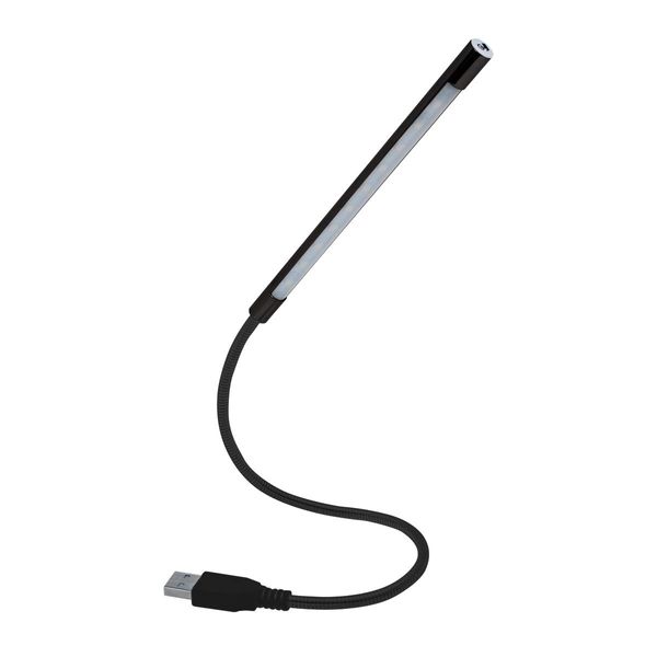 Kaito Denshi USB LED Desk Light, Compact, Stylish, Indoor Stand, Reading Light, Flexible, Dimmable, Touch Sensor, Black