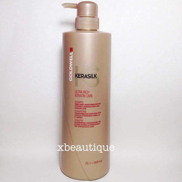 Goldwell Kerasilk Ultra Rich Keratin Care Shampoo liter 33.8 oz