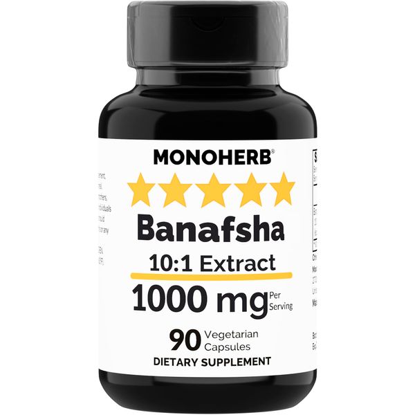 MONOHERB Banafsha Extract 1000 mg - 90 Vegetarian Capsules