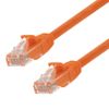 NavePoint Ethernet Patch Cable CAT6A, UTP, 24AWG, 2 Ft, 10 Pack, Orange