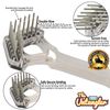 Mini-Rake V-Shaped with 1" Double-Row Rotating Teeth (Aqua-Blue/Black Top)