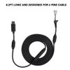 Bewinner Replacement Cable for 360 Controller, USB Cable 5Pin Gamepad Cable Replacement Wire Cable with Breakaway Adapter for 360 Controller(Black)