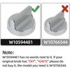 Upgraded Gas Stove knobs (5PCS) Replacement for Whirlpool Range Oven Stainless