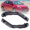 For 2014-2016 Toyota Corolla Driver & Passenger Side Black Bumper Bracket Set