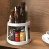 Simple Houseware 10-Inch 2 Tier Lazy Susan Multifunctional Organizer, Maple
