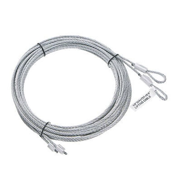 2pcs 15.6ft 4.5 Meters Garage Door Cable 3mm Diameter Torsion Spring Wire Cable