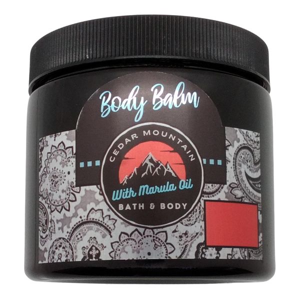 Cedar Mountain Lemon Tart Scented Body Balm with Marula Oil, 16 Oz