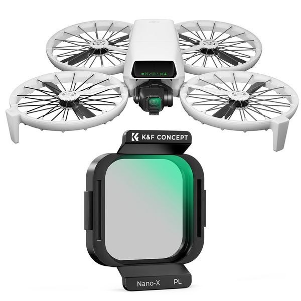 K&F Concept Polarizer Filter Compatible with DJI Flip, CPL Polarizing Filter Optical Glass with 28-layer Coating