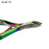 KADS Cuticle Nipper Cuticle Cutter Remover for Dead Skin - Durable Manicure Tools and Cuticle Clippers- Colorful Rainboow Stainless Steel