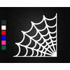Spider Web Vinyl Decal Sticker (10cm x 10cm, Red)