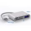 4in1 USB to Card Reader Adapter USB Camera Micro SD Memory Slot For iPhone iPad~