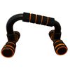 Support Handles for Gym Pumps, Ergonomic Design, Black and Orange