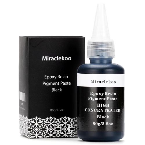 High Concentrated Black Epoxy Resin Pigment Paste 2.8oz,Concentrate Resin Color Dye,Opaque Black Epoxy Colorant for Resin Coloring, Tables, Tumbler
