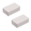 Sourcingmap 2Pcs 71 x 41 x 23mm Electronic Plastic DIY Junction Box Enclosure Case Grey White