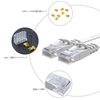 lovicool LAN Cable, Ethernet Cable, CAT6 Compliant Ultra Flat Cable, Soft, 66.8 ft (20 m), White, Compatible with Access Points, Modems