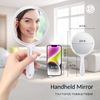 Hand Mirror Double-Sided Handheld Mirror 1X/ 2X Magnifying Mirror with Handle Tr