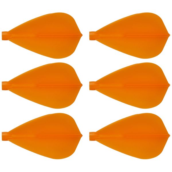 Cosmo Darts 6 Pack Fit Flight - Kite Dart Flight (Orange)