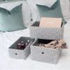JVL Argyle Set of 3 Rectangular Storage Baskets