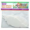 Roylco Color Diffusing Feathers 80 Die Cut Bird Feathers