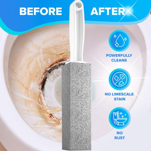 DISIWENE Pumice Cleaning Stone with Handle Toilet Bowl Cleaner Hard Water Ring Remover for Bath/Pool/Kitchen/Household Cleaning (4)