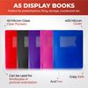 A5 Pink Flexible Cover 20 Pocket Display Book