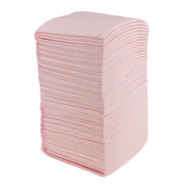 CUTICATE Inkontinenzunterlagen Krankenunterlagen Einwegunterlage Einmal Wickelunterlagen - Rosa, 50 Stück 45x33cm