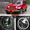 Aspaton 7 Inch Headlight Mount Bracket Retaining Bracket Ring kit Compatible with Wrangler JK Models 2007-2018 Front Left&Right Black
