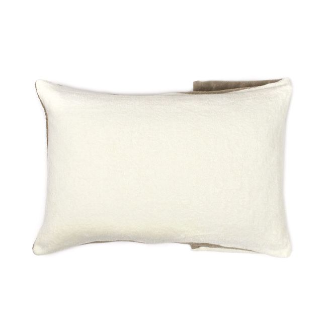 Iori Imabari Towel emu Pillowcase (Pillow Case) (Ivory x Beige)