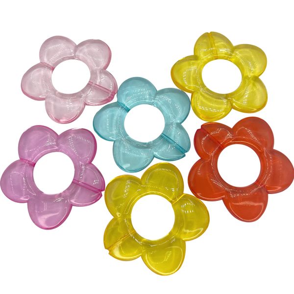 Mandarin Bird Toys by M&M 2150 Foot Flowers - Beautiful Acrylic Durable Foot Toy, Versatile Pretty Flowers, Easy for Beaks and Feet to Grab Manipulate, Excellent for Adding to The Cage and Other Toys