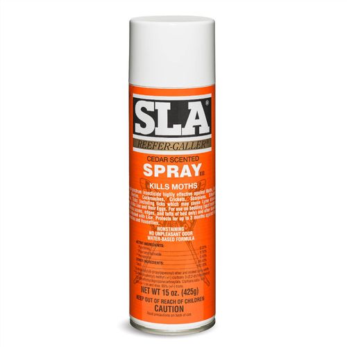 Reefer Galler SLA Cedar Scented Moth Repellent Spray, Kills Moths Bed Bugs and Pests on Contact, 15 oz