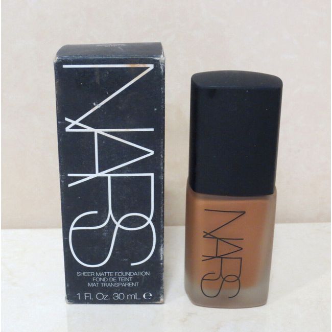 NARS SHEER MATTE FOUNDATION MEDIUM/DARK5 NEW GUINEA 6417 1 OZ BOXED