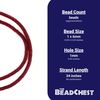 TheBeadChest Translucent Red Vinyl Phono Record Beads (6mm)