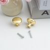 Roellgs 12Pack Cupboard Knobs Black Door Knobs Black Cabinet Knobs Kitchen Door Knobs Round Draw Knobs Cupboard Door Handles (Round Shape, Gold)