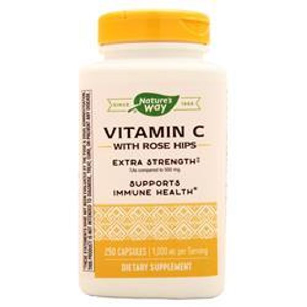 NATURE&#39;S WAY Vitamin C-1000 with Rose Hips 250 Capsules